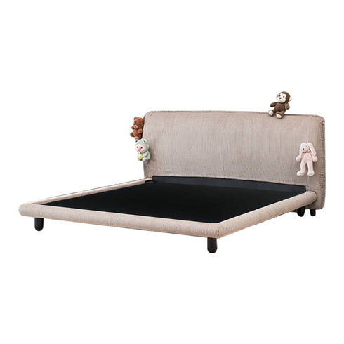 Alessi Corduroy Fabric Modern Bed Frame